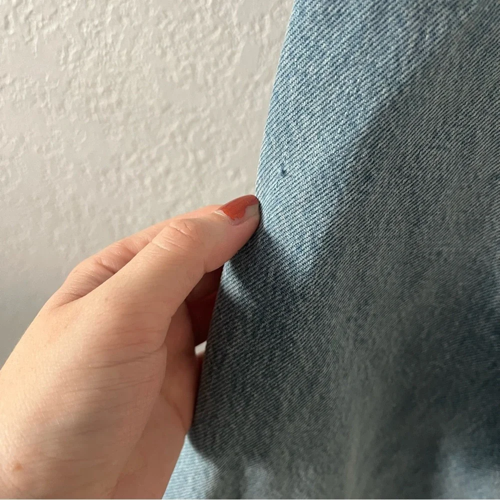 Reformation Wilder High Rise Wide Leg Cropped Jeans in Dillon Wash - Picture 8 of 10